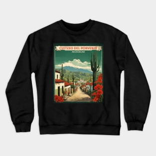 Cuitzeo del Porvenir Michoacan Mexico Tourism Travel Vintage Crewneck Sweatshirt